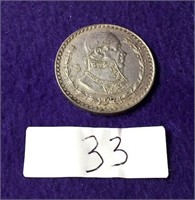 1962 PESO MEXICAN SILVER SEE PHOTO
