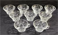 Punch bowl cups. No punch bowl. 9ct.