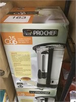 (2) PRO CHEF HOT WATER URNS