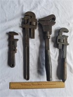 Pipe Wrenches & Monkey Wrenches 1 Lot