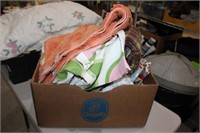 Large lot of blankets,fabric, etc