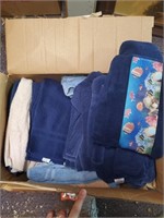 Box Lot of Various Towels