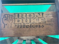 Iron duke, melon produce wood container