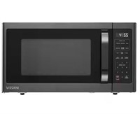 BLACK STAINLESS STEAL VISSANI MICROWAVE