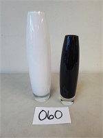 2 "Movado" Poland Glass Vases (No Ship)