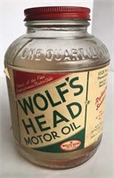 Wolf’s Head Motor Oil 1 Quart Jar