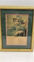 Vintage ‘Catty Remarks’ print with poem by