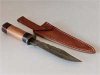 Damascus Knife with Sheath