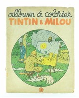 Album à colorier Tintin n°1