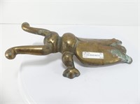 10" LONG BRASS BEETLE BOOT JACK