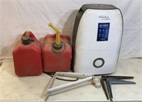 Dehumidifier, Gas Cans, Brackets