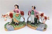 Old Staffordshire Ware England figurines