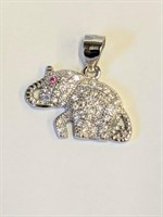 .925 Silver Elephant Charm   R