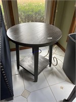 End table floor lamp office chair trash cans