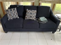 Blue sofa  and love seat