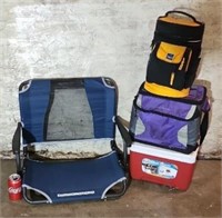 Stadium Chair, and Coolers