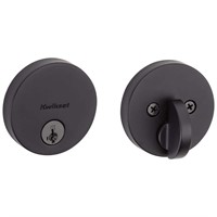 $45  Matte Black Round Deadbolt with Smart Key