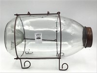 Glass Minnow Jar by CF Orvs Manchester, VT