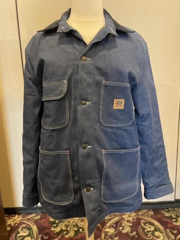 Men’s 44 Wrangler Big Ben Wool Lined Denim Jacket