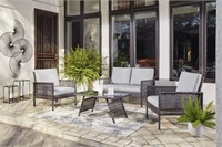 ASHLEY LAINEY 4 PIECE OUTDOOR SEATING SET