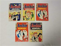 5 Archie Giant Annual comics