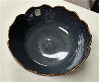 Signed Glazed Pottery Bowl