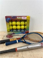 Tennis Balls and Rackets