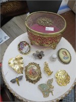 Brooch Roundup w Jewelry Box