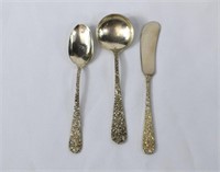 3-pc STIEFF ROSE Sterling Silver