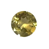 Natural 0.89ct Round Cut Yellow Citrine Gemstone