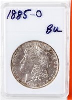 Coin 1885-O Morgan Silver Dollar Brilliant Unc.