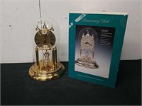 12x8-in vintage anniversary clock with glass Dome