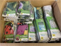 approx. 100 large box of assorted garden flags