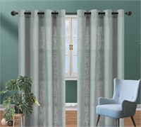 Zeitona 52x84'' Semi-Sheer Curtains (Set of 2)