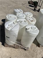 8 Plastic Barrels