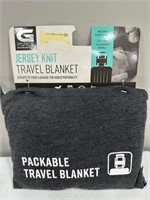 G-Force Jersey Knit Small Packable Travel Blanket