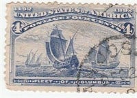 1892 Columbian Exposition 4c US Postage Stamp