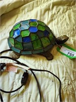 Lead Glass Turtle Lamp