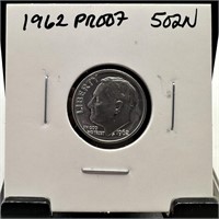 1962 PROOF ROOSEVELT SILVER DIME