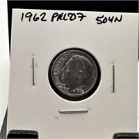 1962 PROOF ROOSEVELT SILVER DIME