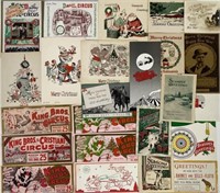 COLLECTION OF ASSORTED CIRCUS HOLIDAY GREETING