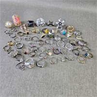 Collection of Costume Jewelry Rings