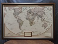 National Geographic The World Framed Art Picture