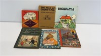 (6) vintage kids books- chicken little, uncle