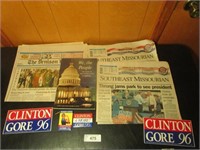 Clinton Gore 1996 Election Items