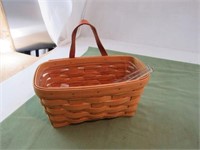 Longaberger Basket dated 1999 with plastic liner