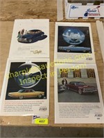 Car advertising posters
