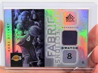 Kobe Bryant Fabric Reflections Card - Game Used