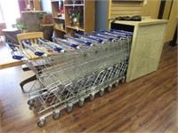 Grocery Carts and Cart Organizer