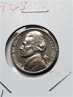 Toned 1063 Proof Jefferson Nickel